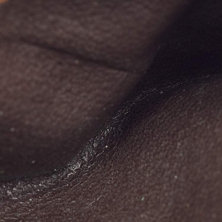 Pre Owned حافظة بطاقات بوتيغا فينيتا جلد أنترشياتو بني