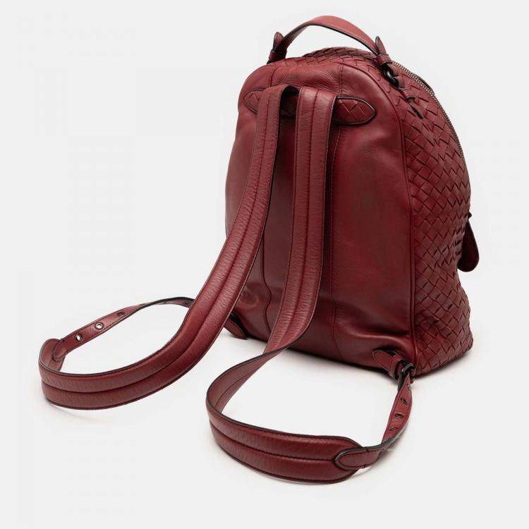 Pre Owned Bottega Veneta Nappa Intrecciato Backpack