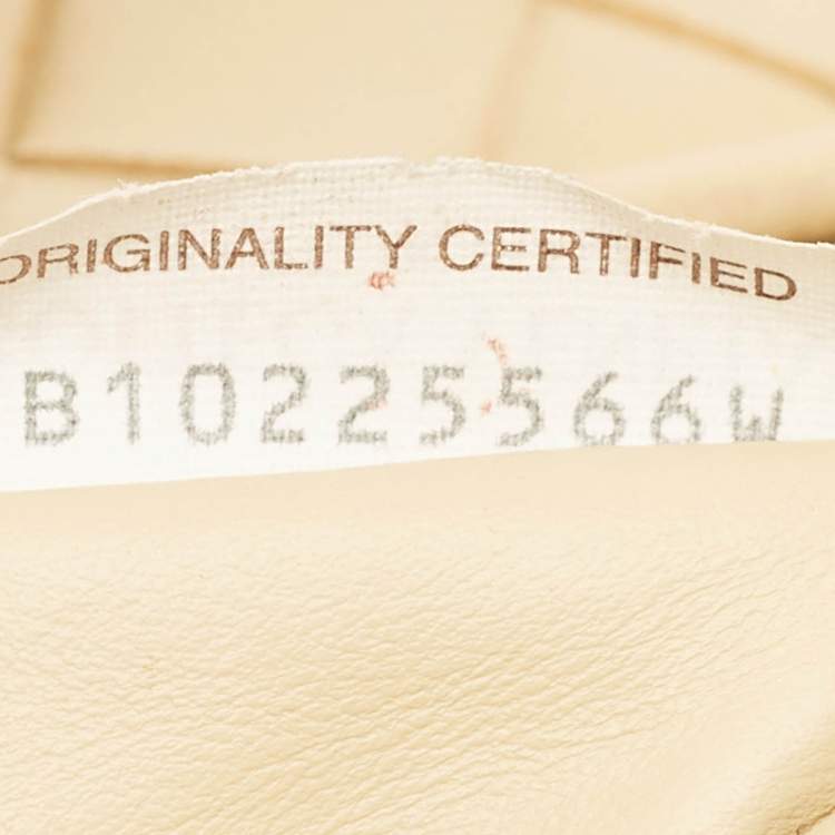 Pre Owned Bottega Veneta Beige Intrecciato Leather Mini Jodie Hobo