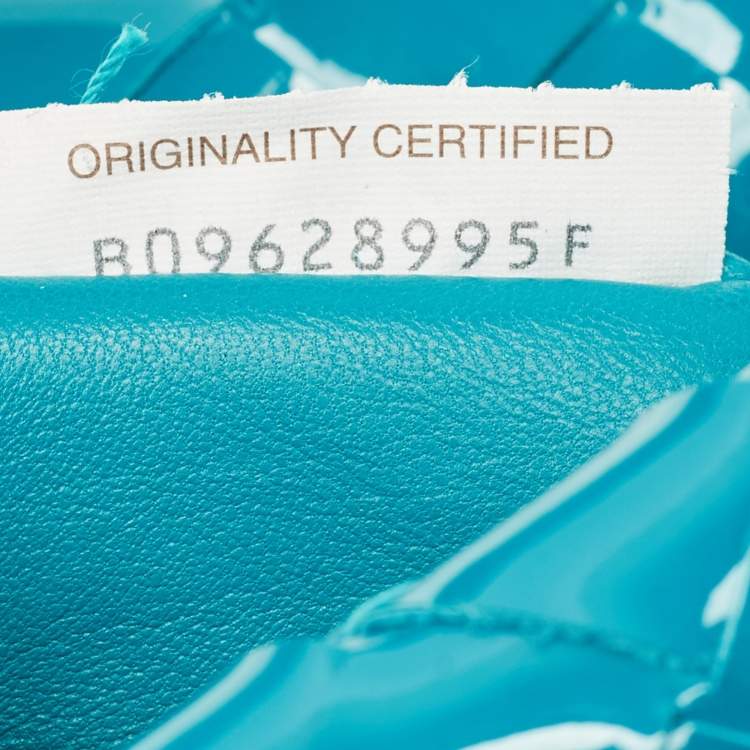 Pre Owned Bottega Veneta Teal Blue Intrecciato Leather Mini BV Jodie Hobo