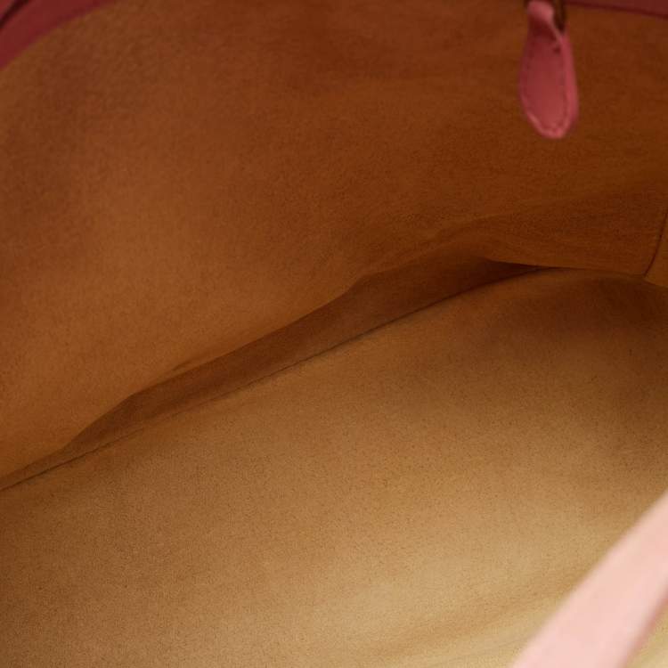 Pre Owned حقيبة يد بوتيغا فينيتا عمودية جلد انتريتشياتو وردية