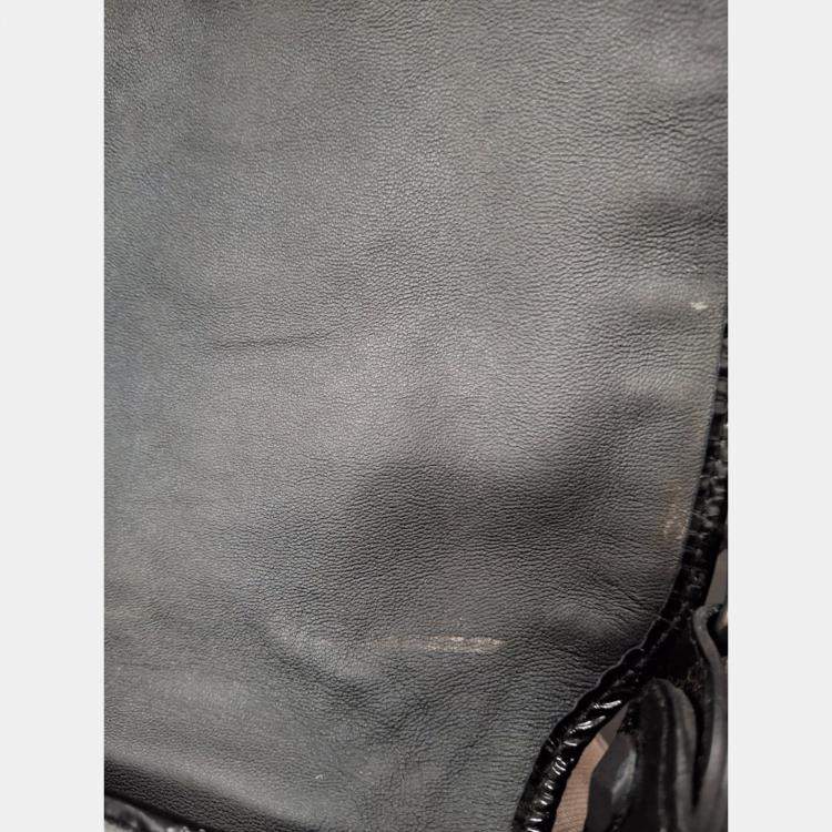 Pre Owned Bottega Veneta Python Flap Shoulder Bag