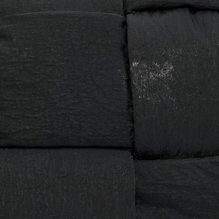 Pre Owned Bottega Veneta Black Intreccio Nylon Cassette Belt Bag