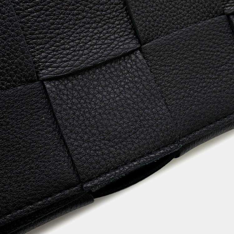 Pre Owned Bottega Veneta Cassette Shoulder Black Leather Size Mini