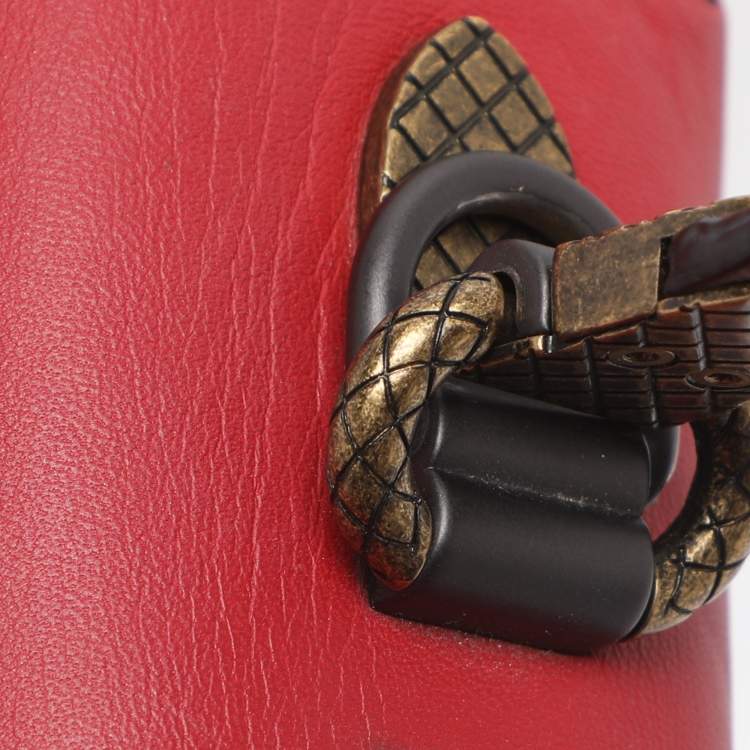 Pre Owned Bottega Veneta Piazza Small Multicolor Leather Top Handle Bag