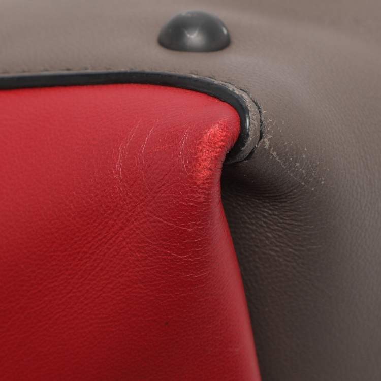 Pre Owned Bottega Veneta Piazza Small Multicolor Leather Top Handle Bag