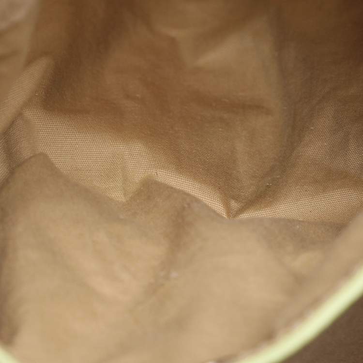 Pre Owned Bottega Veneta Green Leather Satchel