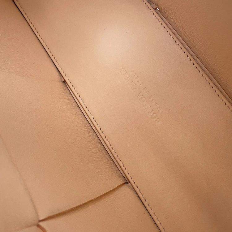 Pre Owned Bottega Veneta Intrecciato Arco 2Way A Tote Bag Macaron Lambskin Size Mini