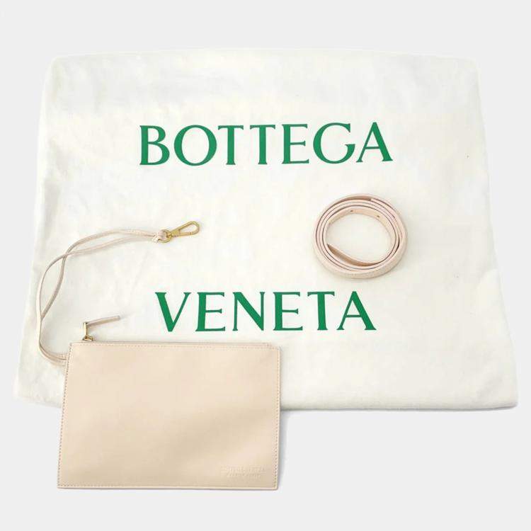 Pre Owned Bottega Veneta Intrecciato Arco 2Way A Tote Bag Macaron Lambskin Size Mini