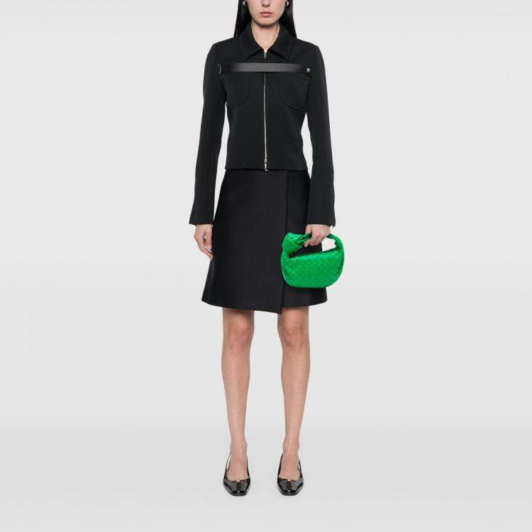 Pre Owned Bottega Veneta Green Mini Nappa Intrecciato Jodie