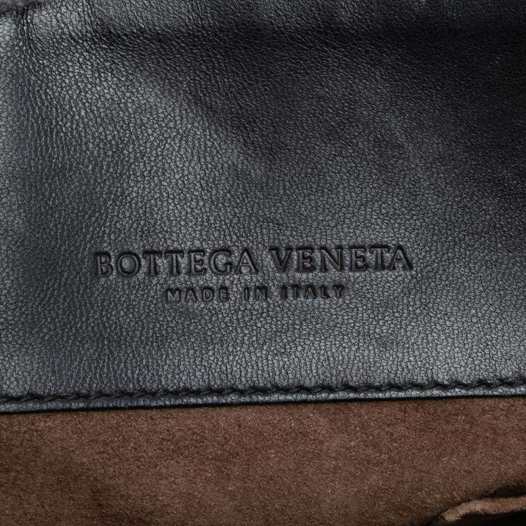 مملوكة مسبقًا Bottega Veneta Black Medium Nappa Intrecciato Olimpia Shoulder Bag