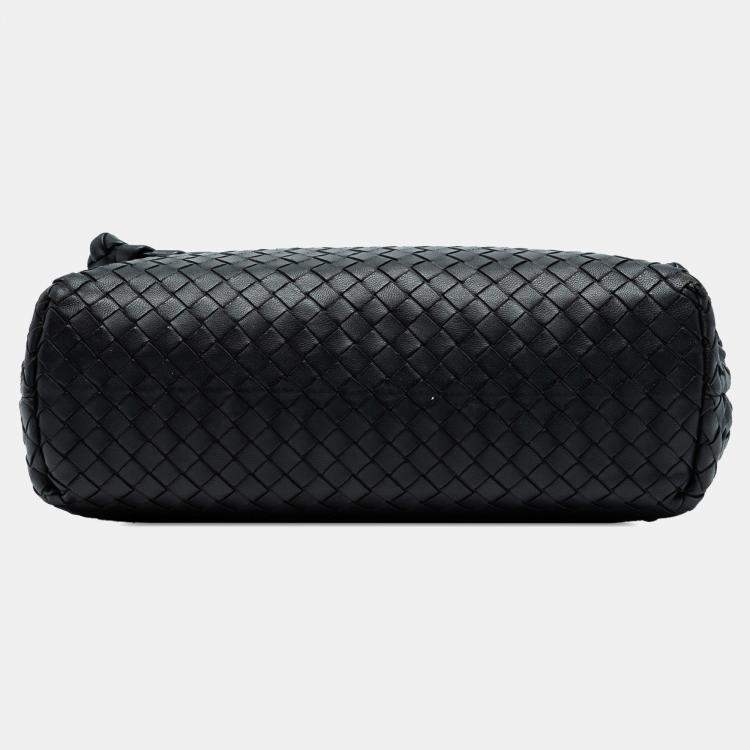 مملوكة مسبقًا Bottega Veneta Black Medium Nappa Intrecciato Olimpia Shoulder Bag
