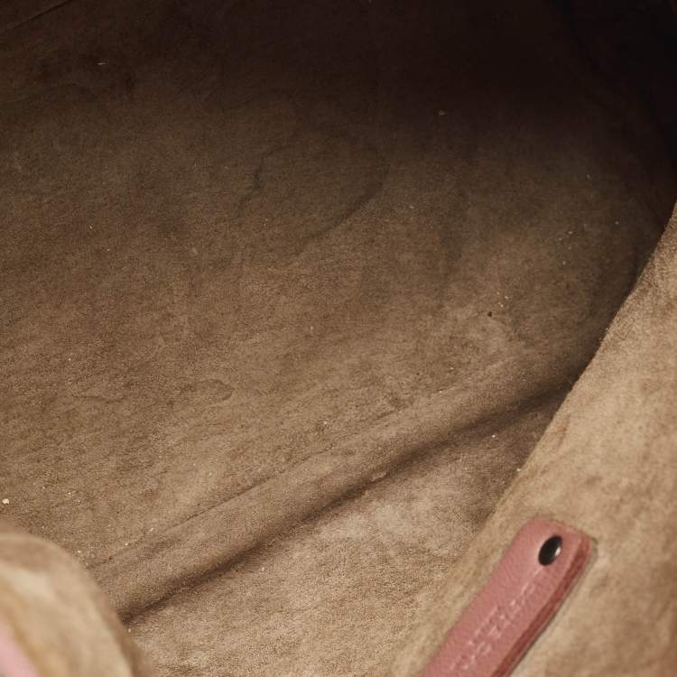 Pre Owned Bottega Veneta Old Rose Intrecciato Leather Shoulder Bag