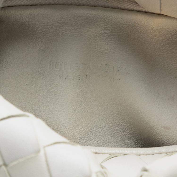 Pre Owned Bottega Veneta White Mini Nappa Intrecciato Jodie