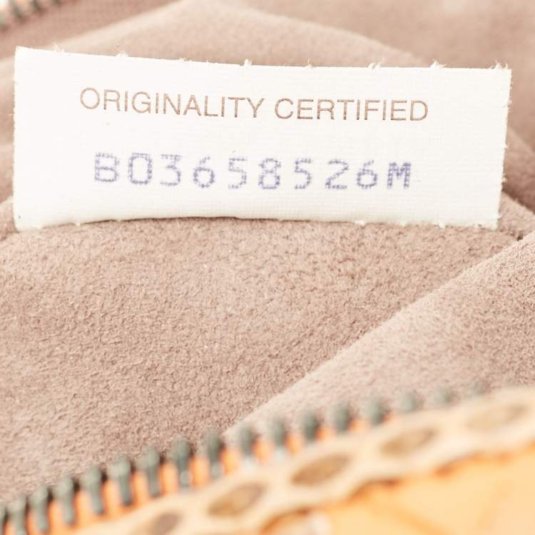 Pre Owned Bottega Veneta Nodini Orange/Brown Intrecciato Leather and Snakeskin Crossbody Bag