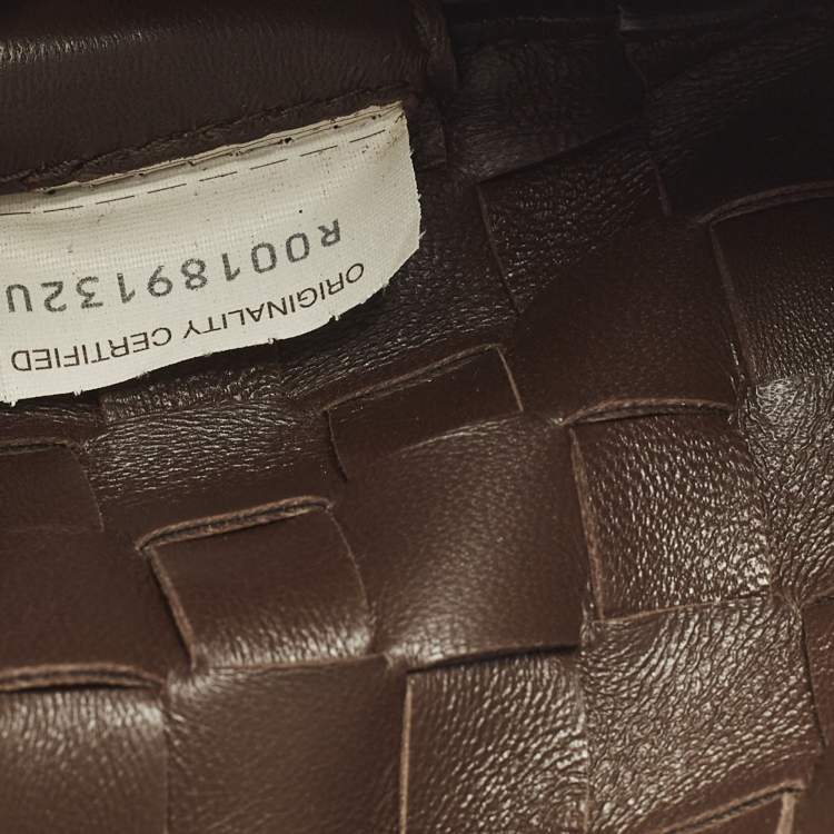 Pre Owned Bottega Veneta Sardine Brown Intrecciato Leather Hobo
