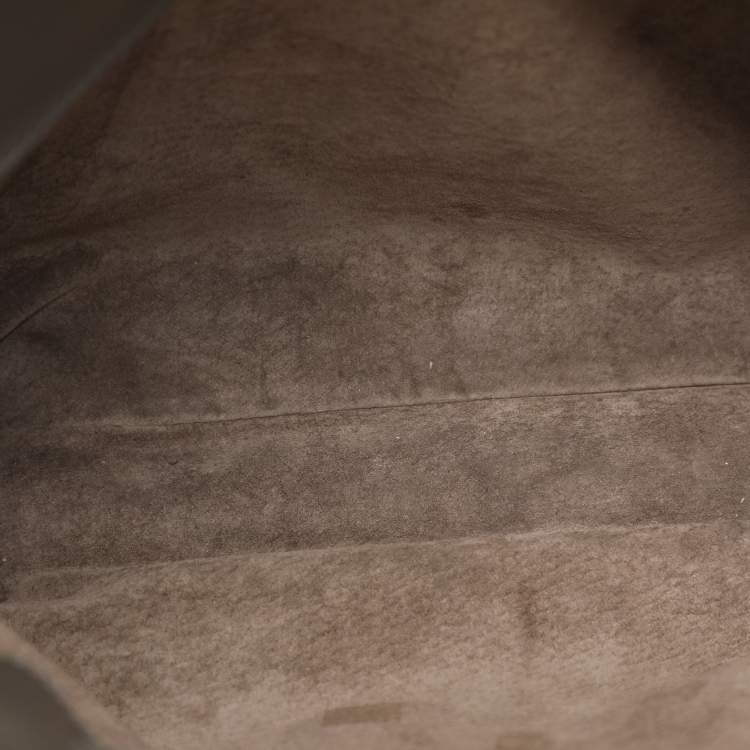 Pre Owned Bottega Veneta Roma Medium Grey Intrecciato Leather Tote