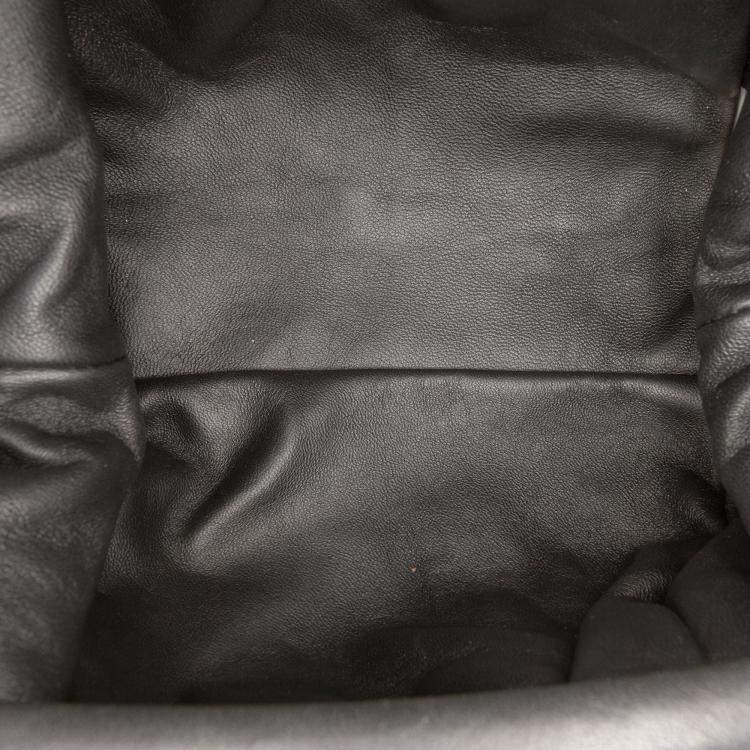 Pre Owned Bottega Veneta Black Nappa Intrecciato The Mini Pouch Crossbody