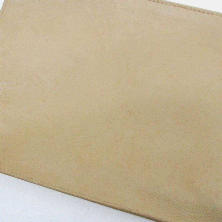 مملوكة مسبقًا Bottega Veneta Intrecciato Cabas PM Leather Tote Bag Cream