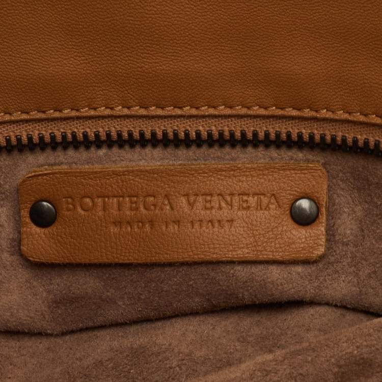 Pre Owned حقيبة يد توتس بوتيغا فينيتا جلد إنترشياتو بني آجريجادة