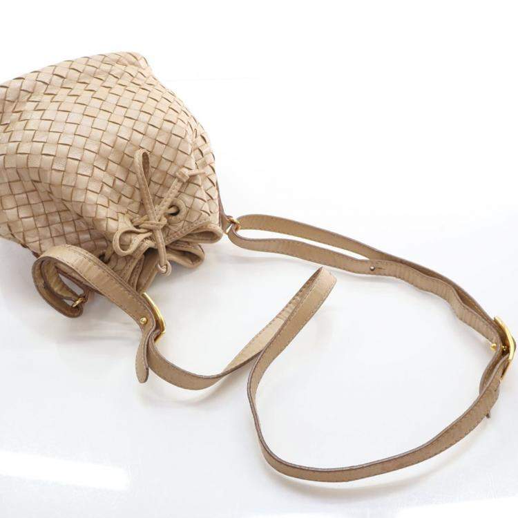 Pre Owned Bottega Veneta Vintage Intrecciato Bucket Bag