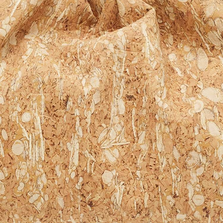 Pre Owned Bottega Veneta The Pouch Large Brown Cork Clutch