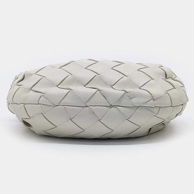 Pre Owned Bottega Veneta White Leather Candy BV Jodi