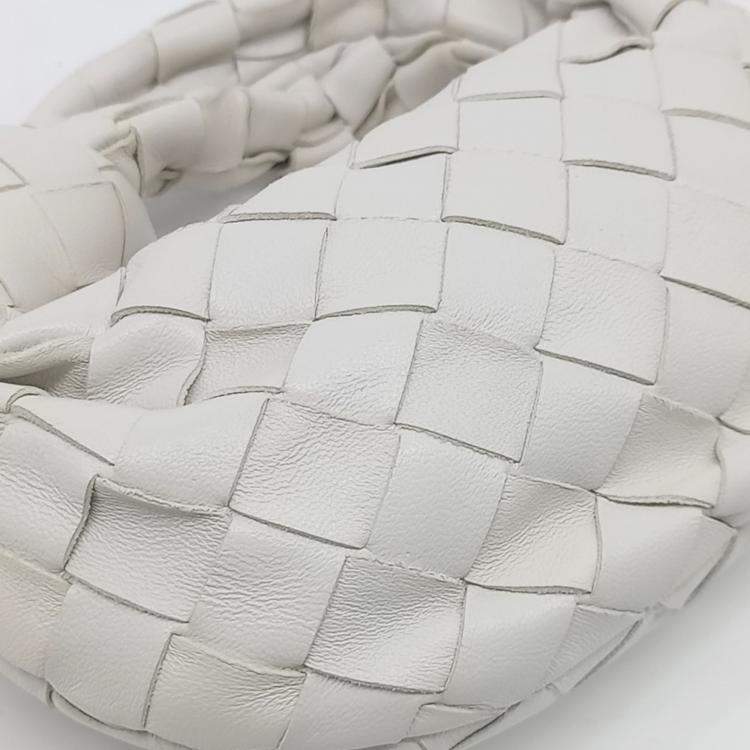 Pre Owned Bottega Veneta White Leather Candy BV Jodi