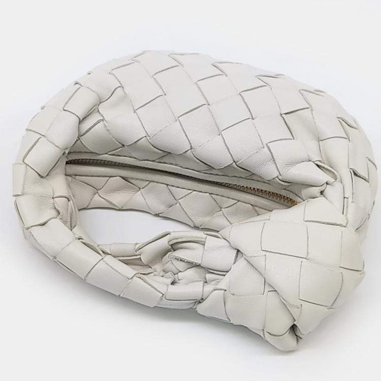 Pre Owned Bottega Veneta White Leather Candy BV Jodi