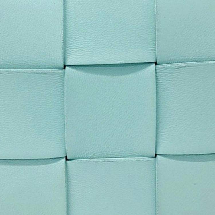 Pre Owned Bottega Veneta Blue Leather Cassette Bag Small