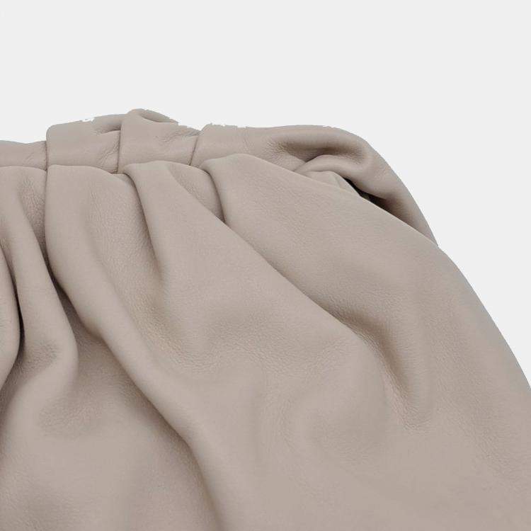Pre Owned Bottega Veneta Beige Leather Butter Calf Pouch