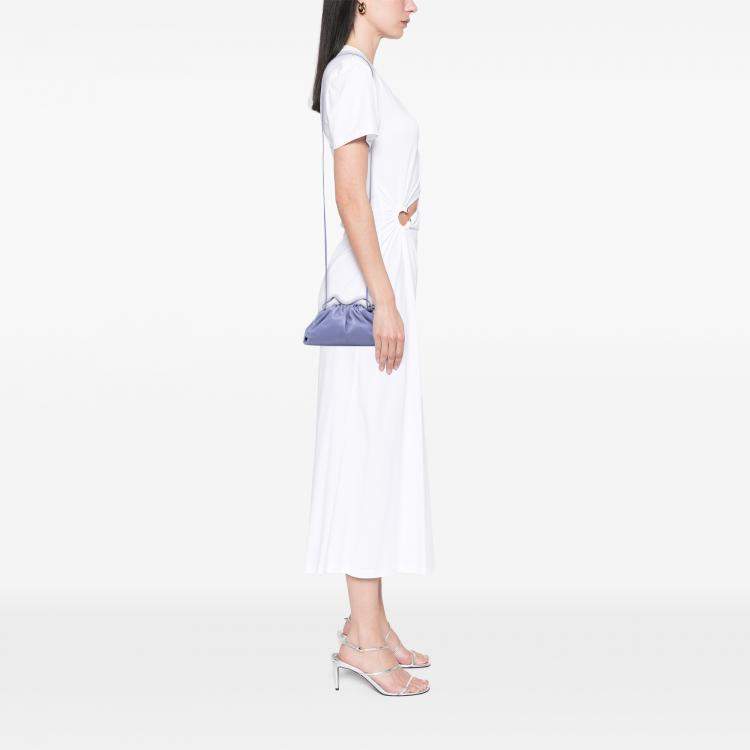 مملوكة مسبقًا Bottega Veneta Purple Lambskin The Mini Pouch Crossbody
