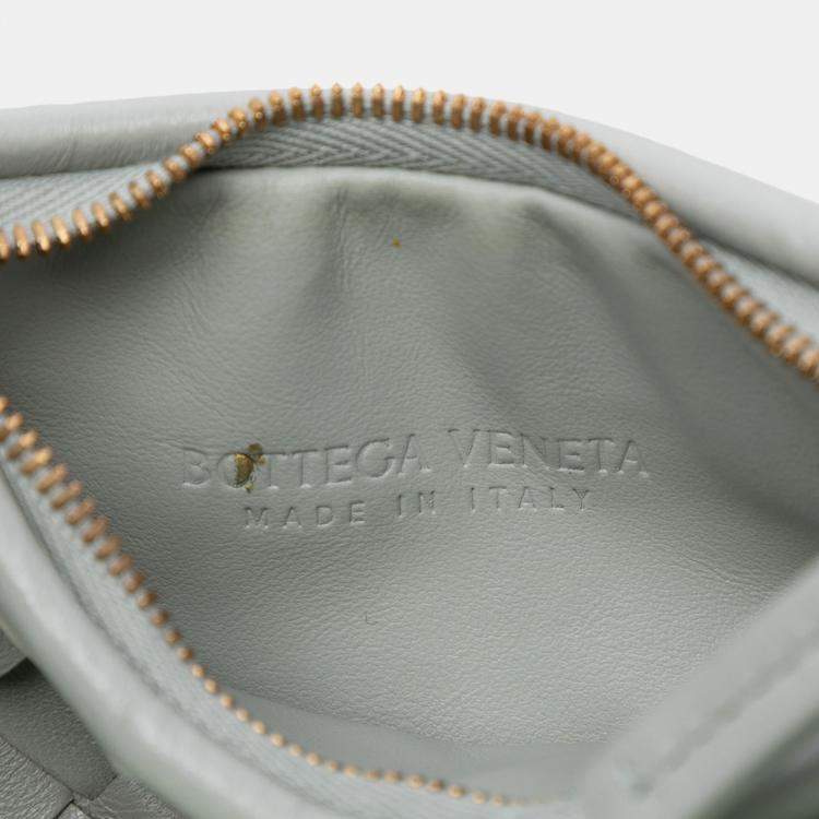 Pre Owned Bottega Veneta Small Bicolor Lambskin Intrecciato Gemelli Bag