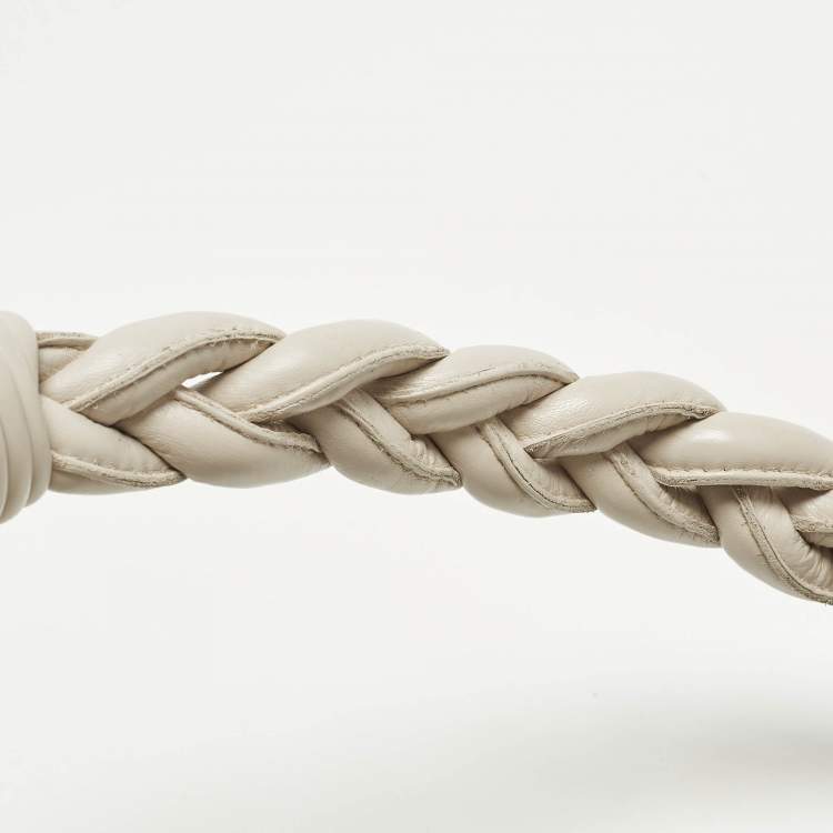 مملوكة مسبقًا Bottega Veneta Braided Handle Light Purple Leather Hobo