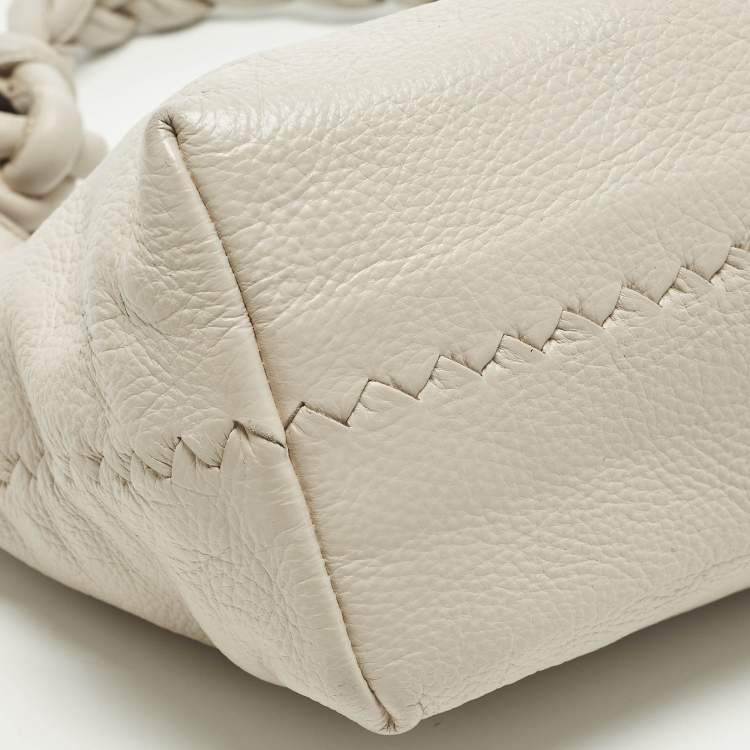 مملوكة مسبقًا Bottega Veneta Braided Handle Light Purple Leather Hobo