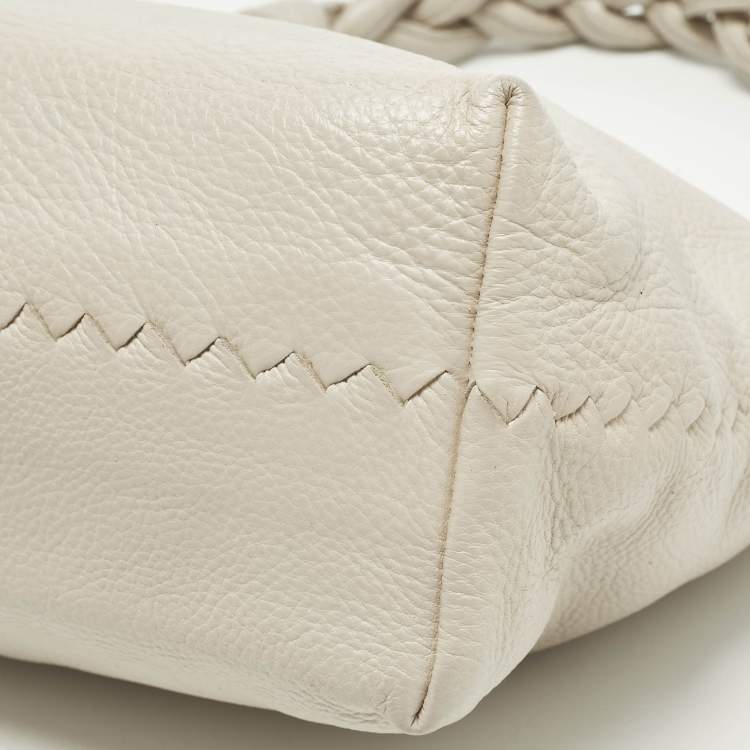 مملوكة مسبقًا Bottega Veneta Braided Handle Light Purple Leather Hobo