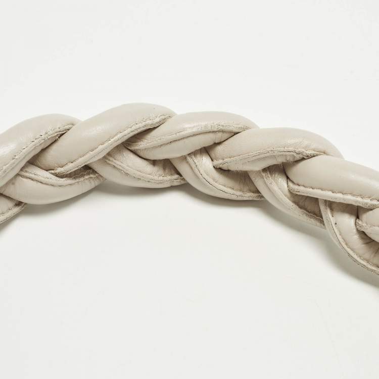 مملوكة مسبقًا Bottega Veneta Braided Handle Light Purple Leather Hobo