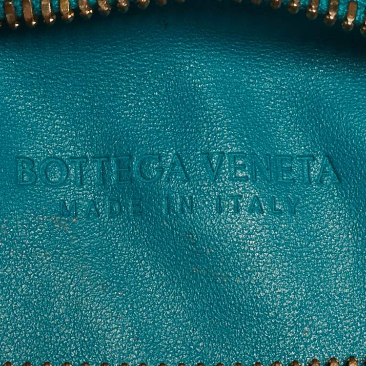 Pre Owned Bottega Veneta BV Jodie Mini Green Intrecciato Leather Hobo
