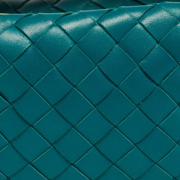 Pre Owned Bottega Veneta BV Jodie Mini Green Intrecciato Leather Hobo