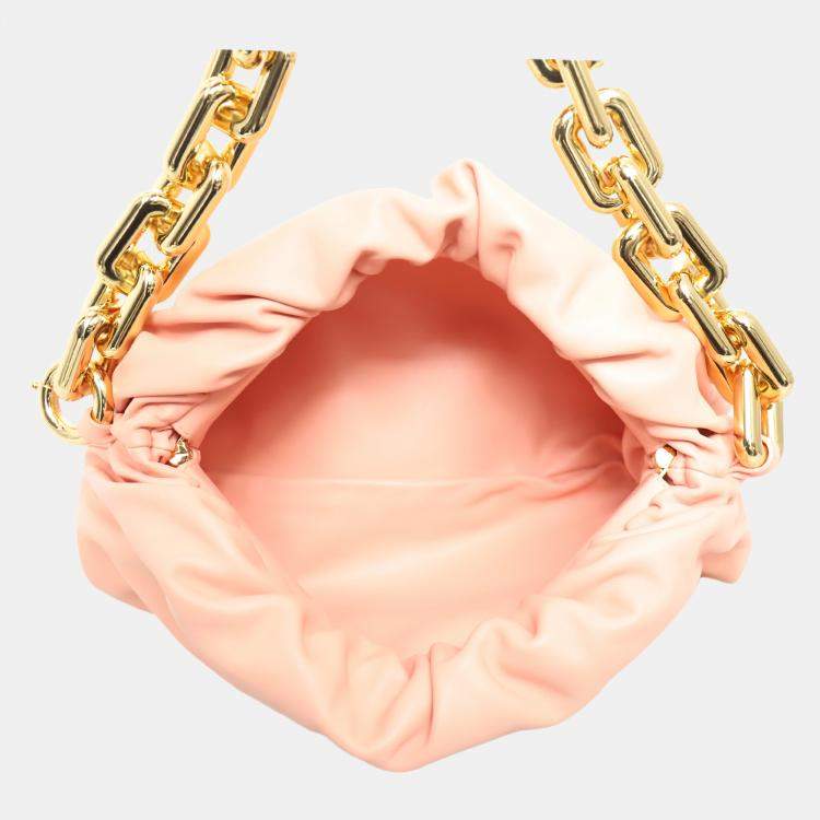 مملوكة مسبقًا Bottega Veneta Pink Calf Pouch With Chain