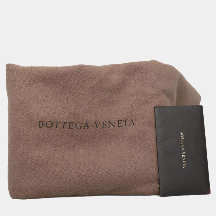 Pre Owned Bottega Veneta The Pouch Brown Leather Bag