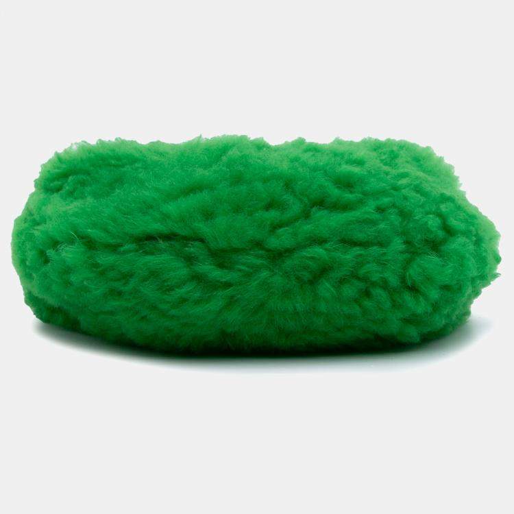 Pre Owned Bottega Veneta Green Mini Shearling Jodie