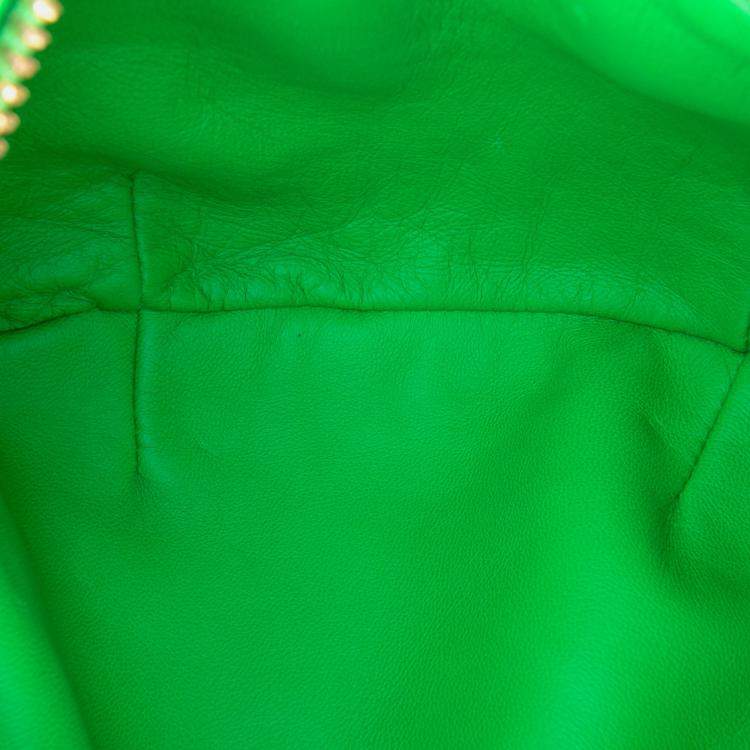 Pre Owned Bottega Veneta Green Mini Shearling Jodie