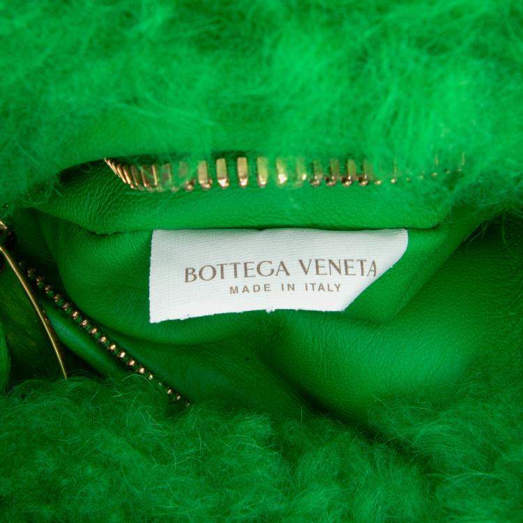 Pre Owned Bottega Veneta Green Mini Shearling Jodie