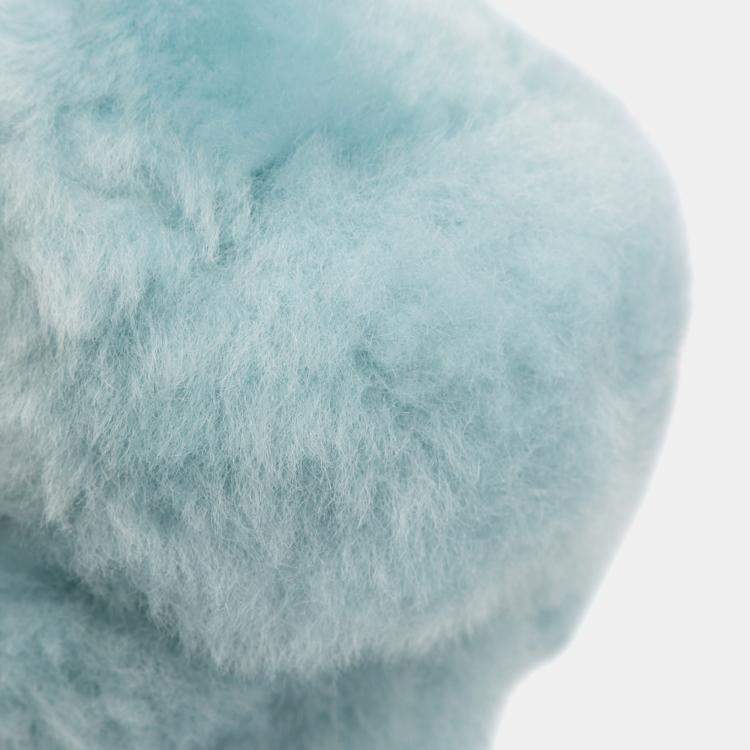 Pre Owned Bottega Veneta Light Blue Mini Shearling Jodie