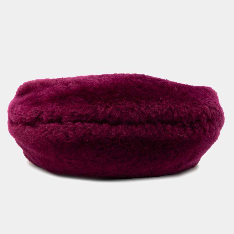 Pre Owned Bottega Veneta Purple Mini Shearling Jodie