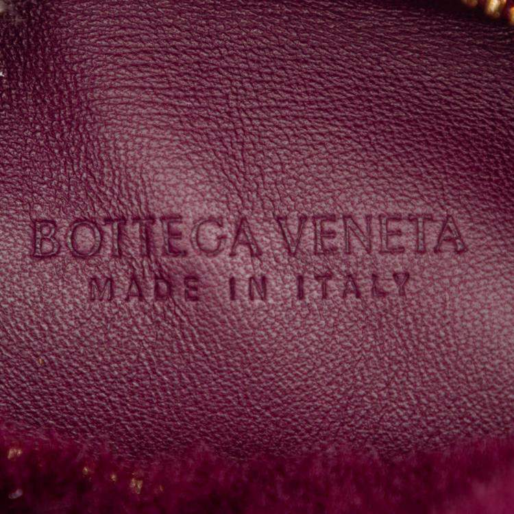 Pre Owned Bottega Veneta Purple Mini Shearling Jodie