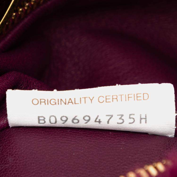 Pre Owned Bottega Veneta Purple Mini Shearling Jodie