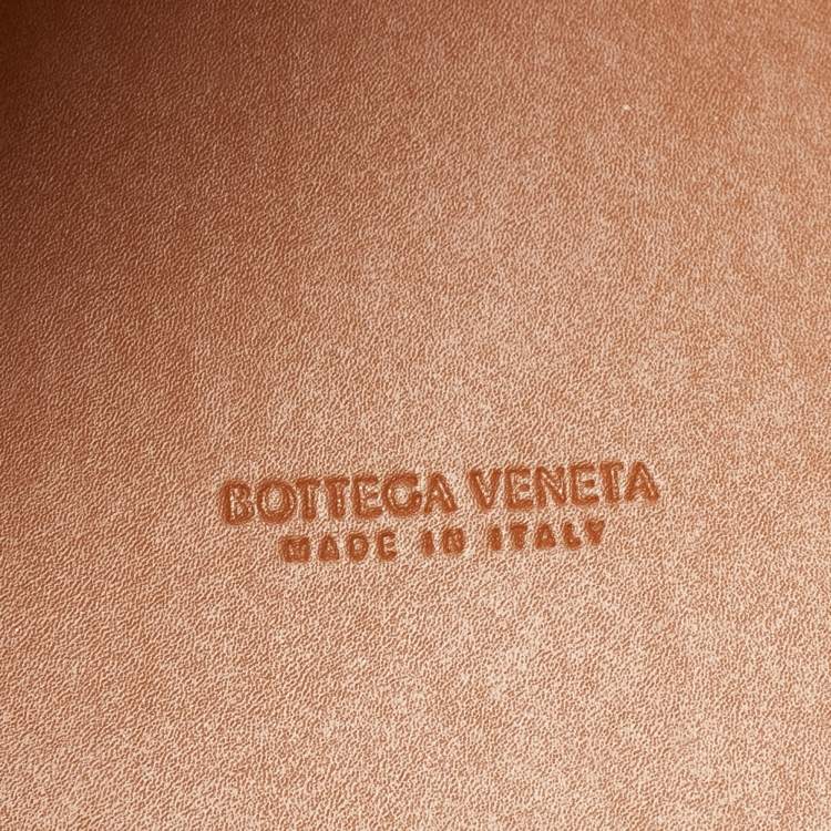 Pre Owned Bottega Veneta Acro Cream/Brown Leather and Raffia Tote