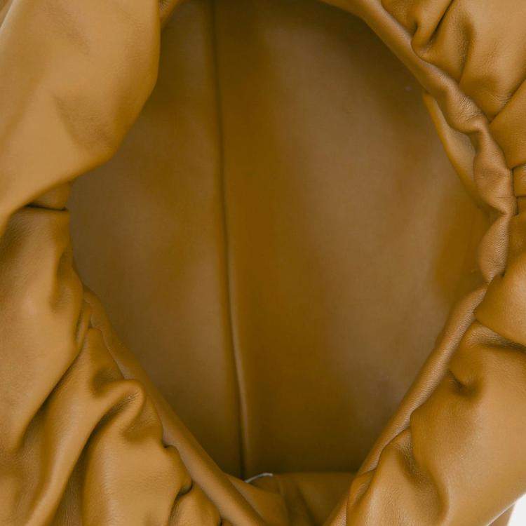 Pre Owned Bottega Veneta Brown Leather Chain Pouch